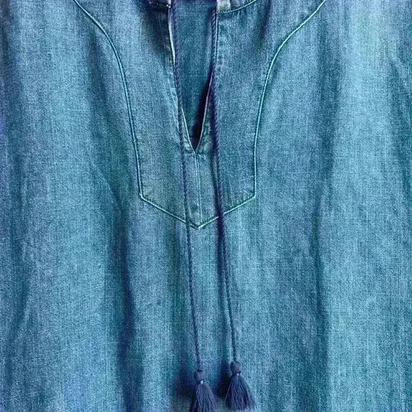 Madewell Denim Dress with Tassle Size S Small - Picture 6 of 8